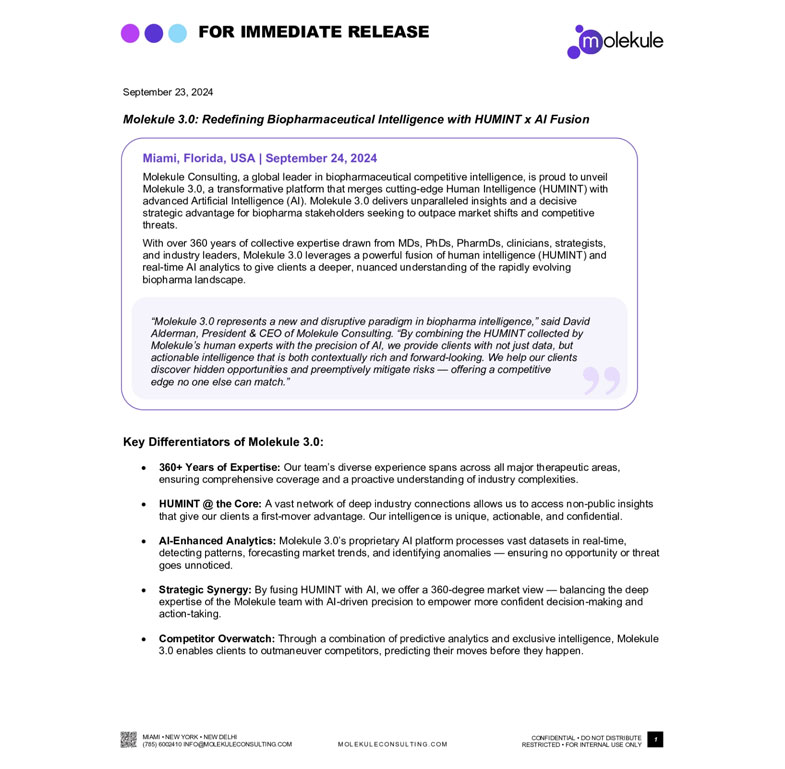Molekule 3.0: Redefining Biopharmaceutical Intelligence with HIMINT x AI Fusion